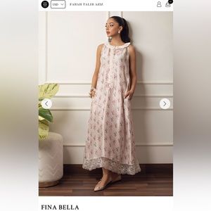 Farah Talib Aziz silk dress NWT M/L